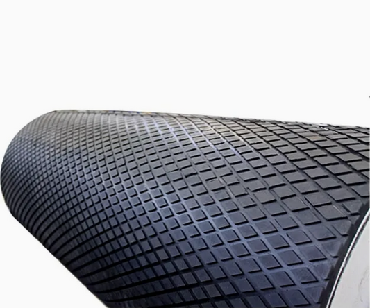 Black Mini Diamond Pulley Lagging
